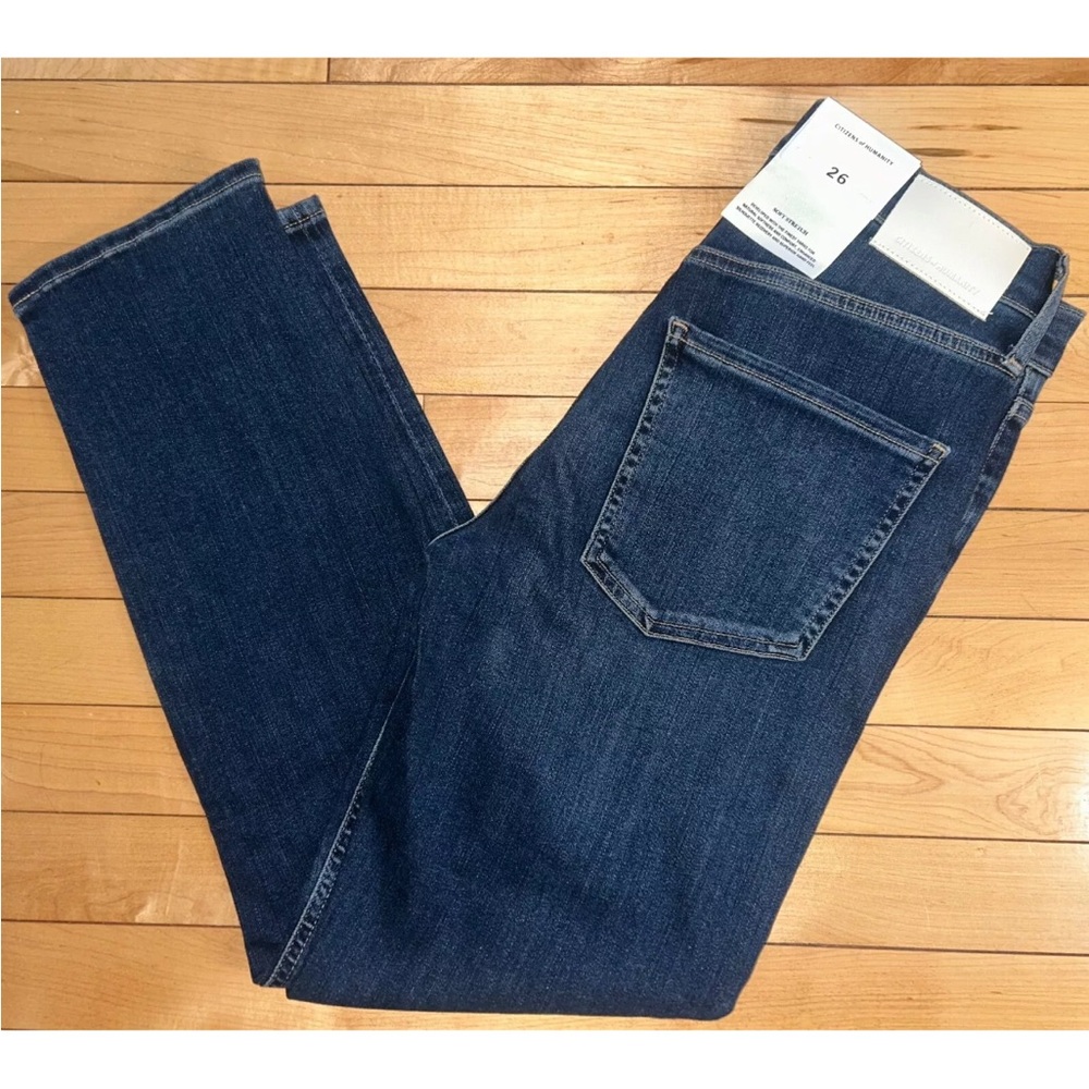 NEW! NWT CITIZENS OF HUMANITY Isola Straight Crop in Courtland Wash Size 26